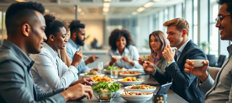 Almo&ccedil;os para empresa: 7 op&ccedil;&otilde;es irresist&iacute;veis para todos os gostos